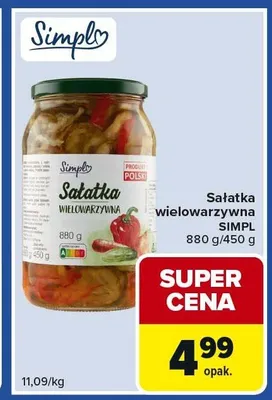 Sałatka wielowarzywna promocja w Carrefour Express