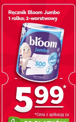 Ręcznik Bloom Jumbo 2-warstwowy promocja w Stokrotka