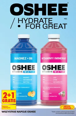 Napój Oshee Vitamin Water Magnez + B6 smak cytryna-pomarańcza promocja w Biedronka