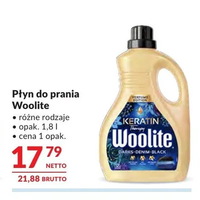 Płyn do prania Woolite Keratin Therapy promocja w Makro