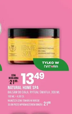 Balsam do ciała Natural Home Spa Rytuał Światła promocja w Drogerie Natura