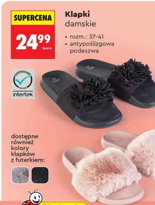 Klapki damskie promocja w Biedronka
