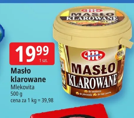 Masło klarowane Mlekovita promocja w Leclerc