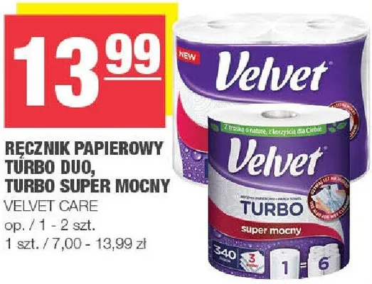 Ręcznik papierowy Turbo Duo, Turbo Super mocny promocja w SPAR