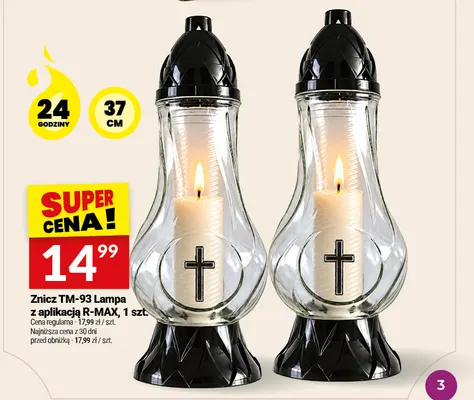 Znicz TM-93 Lampa z aplikacją R-MAX promocja w Twój Market