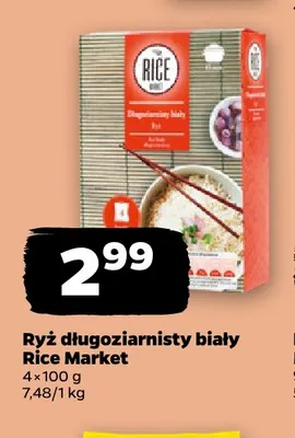 Ryż długoziarnisty biały Rice Market 4-pak promocja w Netto