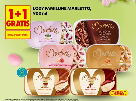 Lody familijne Blueberry Cheesecake promocja w Biedronka