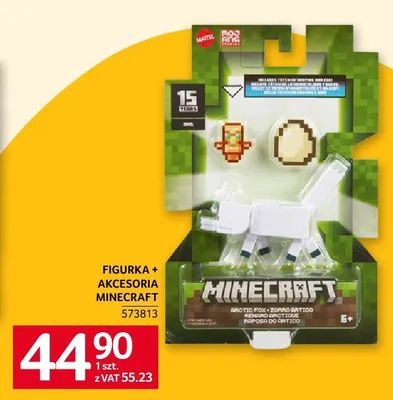 Figurka + akcesoria Minecraft promocja w Selgros