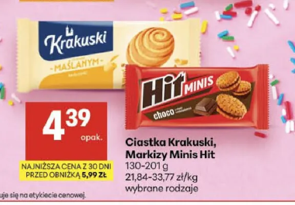 Markizy Minis Hit Choco promocja w Delikatesy Centrum