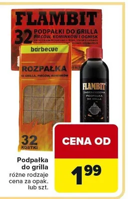 Podpałka do grilla różne rodzaje cena za opak. lub szt. promocja w Carrefour