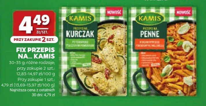 Fix przepis na penne Kamis promocja w Stokrotka