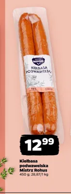Kiełbasa podwawelska Mistrz Rohus promocja w Netto