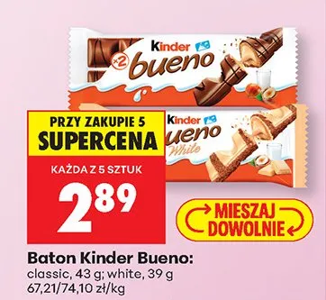 Baton Kinder Bueno classic promocja w Biedronka
