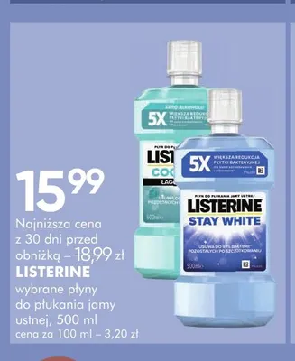 Płyn do płukania jamy ustnej Listerine promocja w Super-Pharm