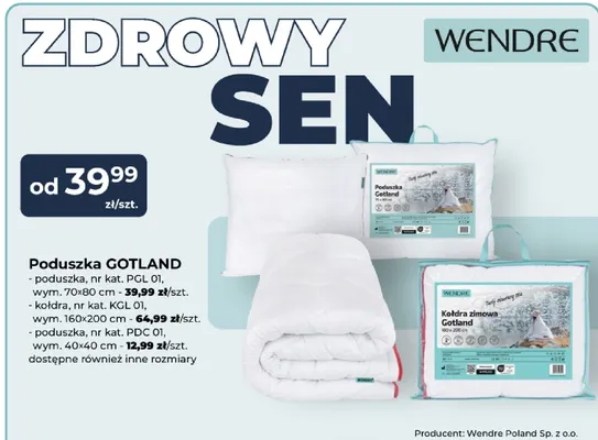 Poduszka Gotland 40x40 cm Wendre promocja w PSB Mrówka