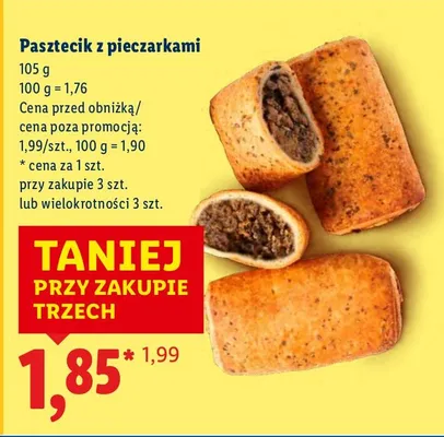 Pasztecik z pieczarkami promocja w Lidl