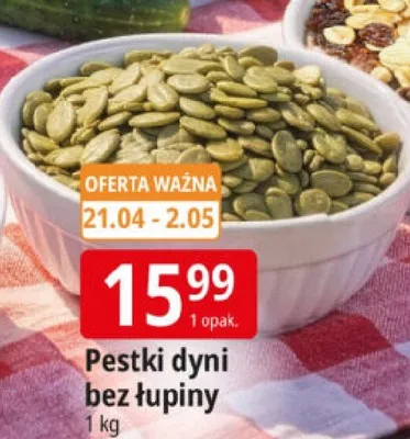 Pestki dyni bez łupiny promocja w Leclerc