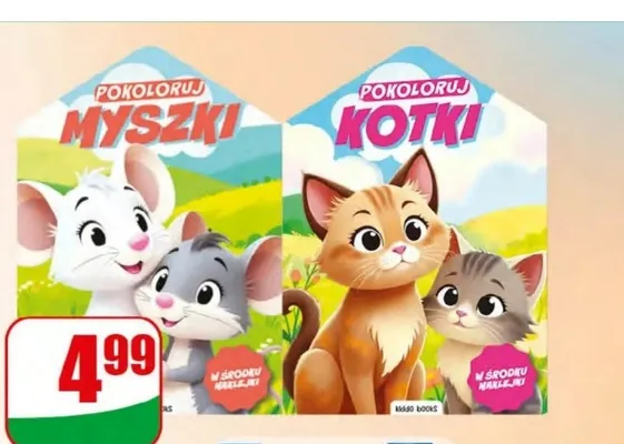 Kolorowanka Pokoloruj z wykrojnikiem i naklejkami promocja w Dino