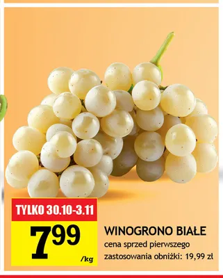 Winogrono białe promocja w Gram Market