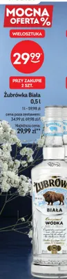 Wódka Żubrówka Biała promocja w Żabka
