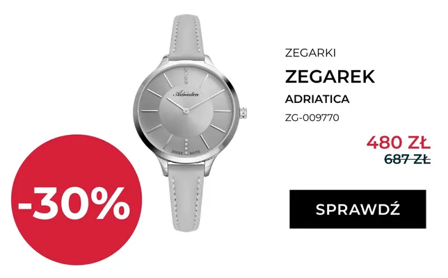 Zegarek Adriatica ZG-009770 promocja w Briju