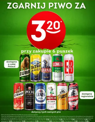 Piwo Łomża promocja w Żabka