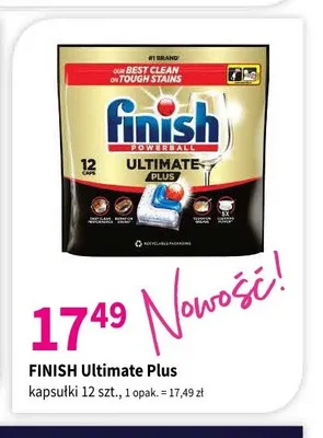 Kapsułki do zmywarki Finish Ultimate Plus promocja w Drogerie Polskie