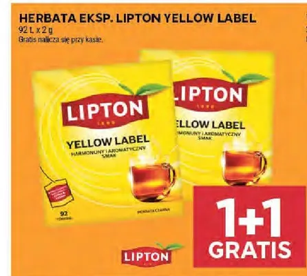 Herbata ekspresowa Lipton Yellow Label promocja w Stokrotka