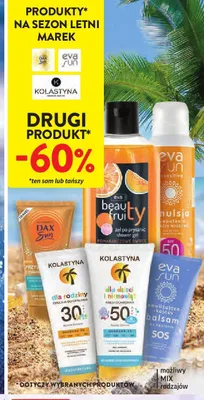 Produkty na sezon letni Dax Sun Eva Sun Kolastyna promocja w Intermarche