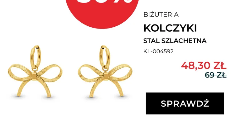 Kolczyki stal szlachetna Briju KL-004592 promocja w Briju