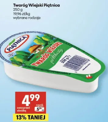 Twaróg wiejski promocja w Delikatesy Centrum