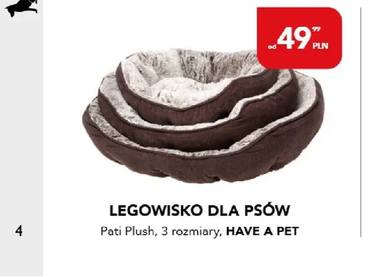 Legowisko dla psów Pati Plush promocja w Aquael zoo