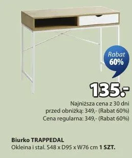 Biurko Trappedal promocja w Jysk