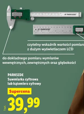 Suwmiarka cyfrowa Parkside promocja