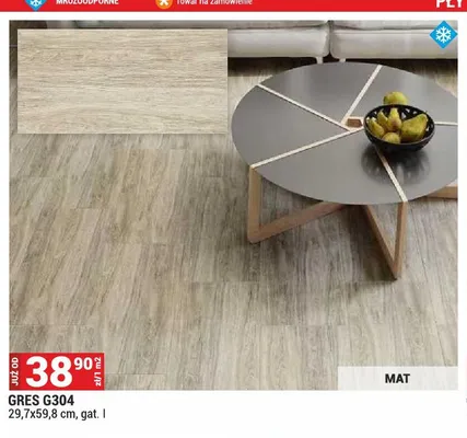 Gres G304 matowy promocja w Merkury Market