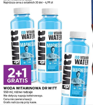 Woda witaminowa Dr Witt różne rodzaje promocja w Stokrotka