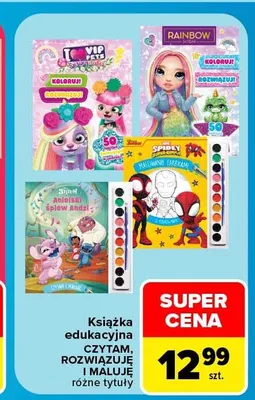 Książka edukacyjna Czytam Rozwiązuję i Maluję promocja w Carrefour Market