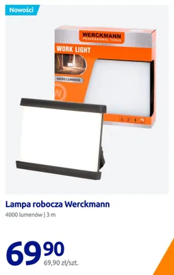 Lampa robocza Werckmann promocja w Action
