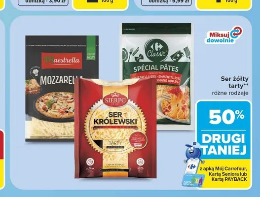 Ser mozzarella tarty Maestrella promocja w Carrefour