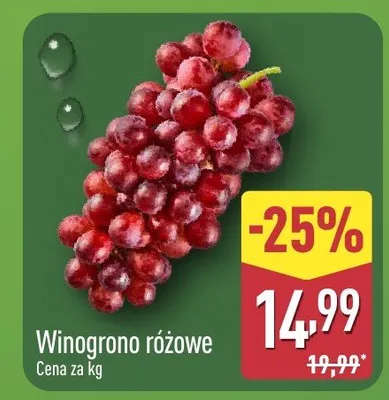 Winogrono różowe promocja w Aldi