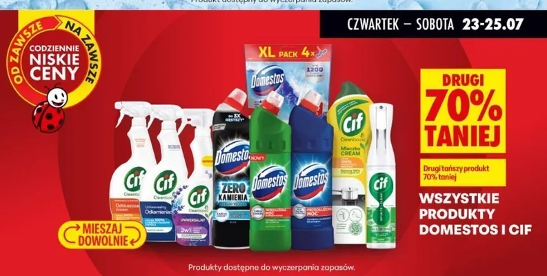 Spray do czyszczenia Cif Cleanboost odtłuszczacz promocja w Biedronka