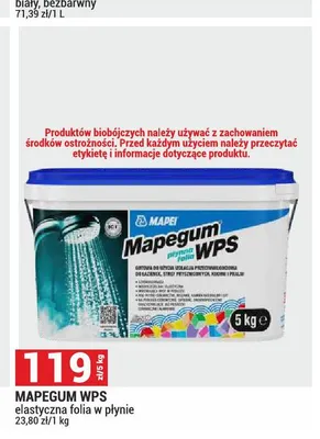 Elastyczna folia w płynie Mapei Mapegum WPS promocja w Merkury Market