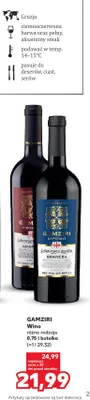 Wino czerwone Gamziri Saperavi promocja w Kaufland