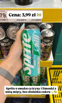 Napój gazowany Sprite Chill Zero Sugar Mint promocja w Dino