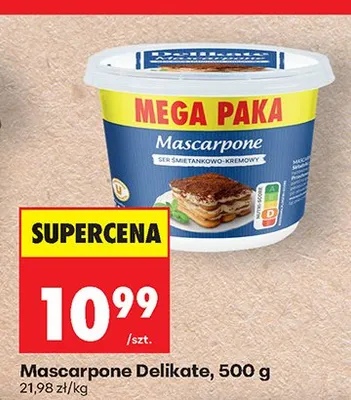 Mascarpone Delikate promocja w Biedronka