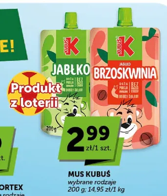 Mus Kubuś Jabłko promocja w Groszek