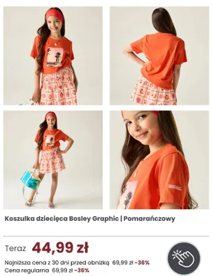 Koszulka dziecięca Regatta Bosley Graphic promocja w Regatta