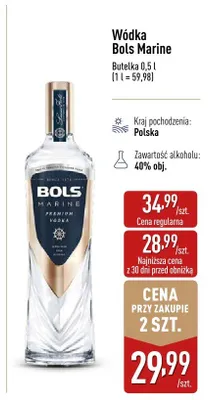 Wódka Bols Marine polska promocja w Aldi