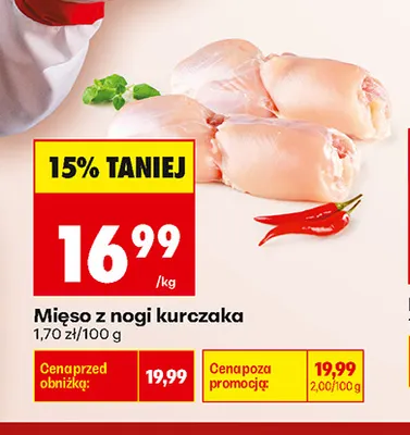 Mięso z nogi kurczaka promocja w Biedronka