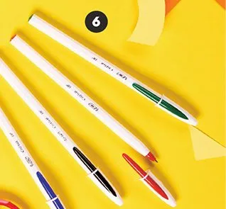 Długopisy kulkowe z kolorowym tuszem promocja w Biedronka